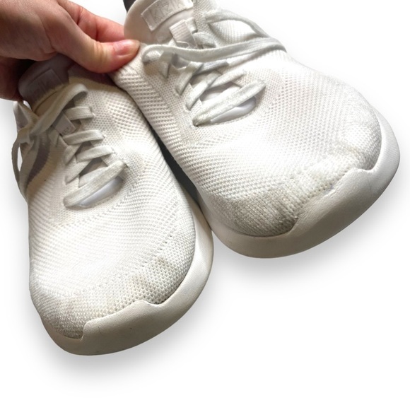 Kizik Athens Shoes Mens 8 Womens 9.5 White Knit Slip on Sneaker Hands Free - Picture 5 of 7